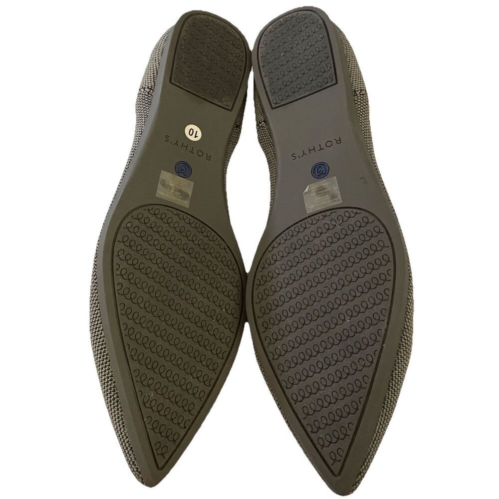 Rothy’s The Point Pointed Toe Flat Cloud Grey Birdseye 10 - Picture 7 of 7